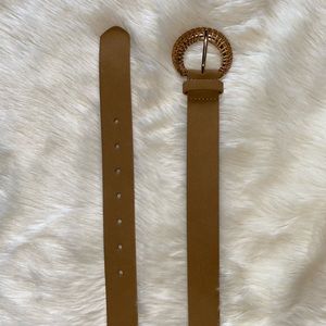 Rattan buckle belt